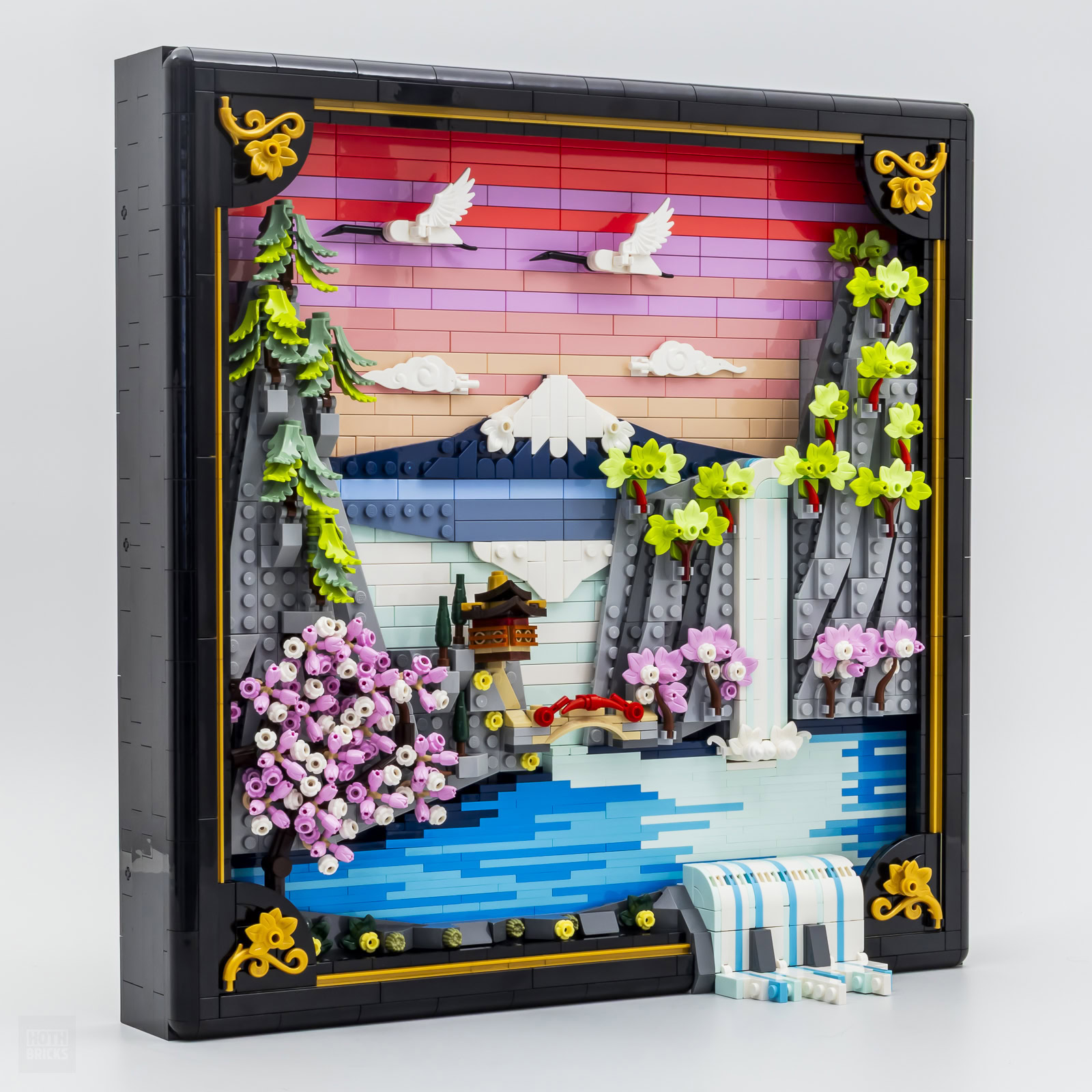 アート作品11点セット ▻ Review : LEGO ART 31218 Japanese Cherry Blossom Landscape
